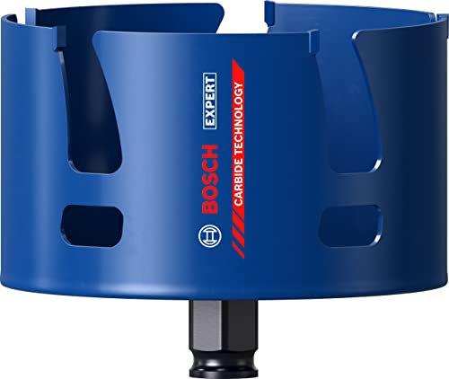 Bosch Professional 1 x Sierras de corona Expert Construction Material, para Madera blanda, 111 mm, Accesorios Taladro de impacto rotativo