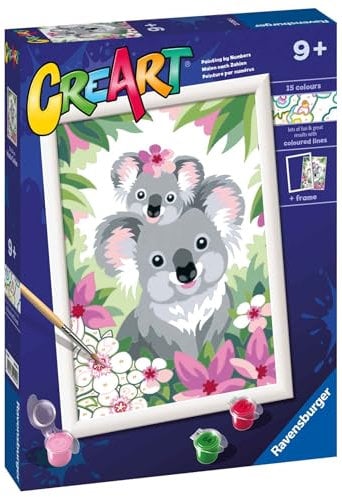 Ravensburger CreArt Malen-nach-Zahlen-Set für Kinder und Erwachsene ab 7 Jahren – Bastelset für Kinder