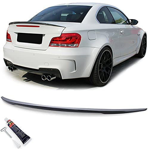 Sport Heckspoiler Schwarz Glanz mit ABE passt für BMW E82 Coupe Facelift 07-13