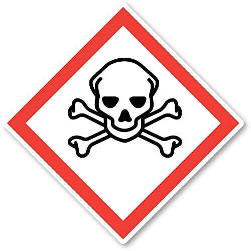 Giftig, Gefahrensymbol: UN/GHS-Gefahrenpiktogramm - Aufkleber: 20 cm, 1 Stück