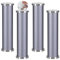 Lot de 4 pieds de table basse en verre réglables Pattes de Armoires aluminium Pas de poinçonnage Meubles Jambes gris Pieds de support Métal meuble de salle de bain meuble TV (10cm)