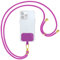 mtb more energy® Universal Handykette - Fucsia Pink - Metallteile Farbe Gold - kompatibel mit vielen Handyhüllen - Band Seil Kordel zum Umhängen