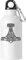 Mjolnir Hammer Of Thor Norse Symbol Tourist Water Bottle With Carabiner White 400ml