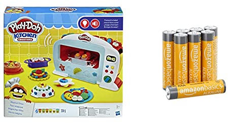 Play-Doh Horno Magico (Hasbro B9740EU4), Exclusivo en Amazon & Amazon Basics - Pilas alcalinas AAA de 1,5 voltios, Gama Performance, Paquete de 8 (el Aspecto Puede Variar)