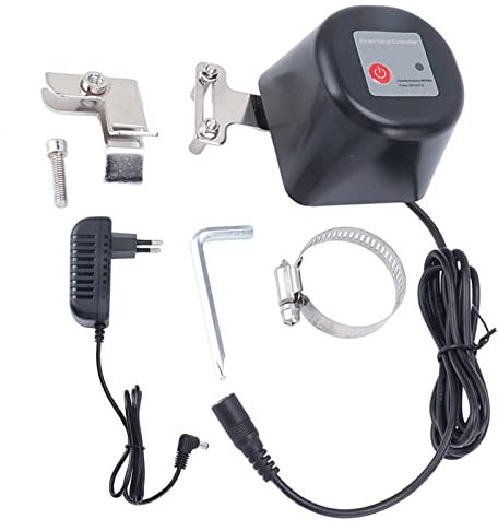 Riuulity Válvula de Agua WiFi, Válvula de Agua Inteligente Actualizada, Válvula de Bola Automática, Temporizador de Riego, Controlador de Aspersor Compatible con Alexa