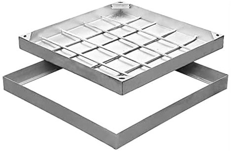 Unterirdische Entwässerung, unsichtbare Edelstahlabdeckung, Inspektionskammer-Abdeckung for den Außenbereich, Kanal, Garage, Abwasserkanal-Abflussabdeckung (Size : 6cm/2.36in, Color : 90cm/35.43in)