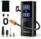 Elektrische Luftpumpe Tragbarer Luftkompressor 8000mAh, Mini Kompressor Fahrradpump 150PSI, mit Digital Display & LED Licht, Luftpumpe für Autos, Fahrräder, Bälle und Powerbank