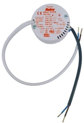 Relco RN1664 NV-Minitransformator - rund - 20-70W - 230/12V~ - 53 x 22 (5)