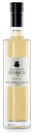 Alte Williams Birne - Milde Williams - holzfass gereift - Milder Obst-Schnaps - Spirituose - Brennerei Henrich - 38% vol (Alte Williams Birne, 1 x 0,7 L)