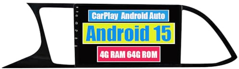 RoverOne Autoradio CarPlay per Seat Leon 3 2012-2020 Android Touch Screen Sat Navi Bluetooth WiFi Radio Player
