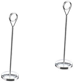 HOODANCOS 2st Fotoclip Fotohalterclips Zettelhalter Memo-clip-halterständer Kartenhalter Für Tischnummern Klemme Beachten Notizhalter-clip Memo-notiz-clip Albumhalter Für Fotokarten Silver