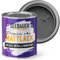 SEEBAUER diy Mattlack Dunkelgrau 750ml für Innen & Außen (No. 236 Graphite Grey) Möbelfarbe ohne Schleifen - Hybrid-Lack für Holz, Metall, Kunststoff - Holzlack, Möbellack hohe Deckkraft
