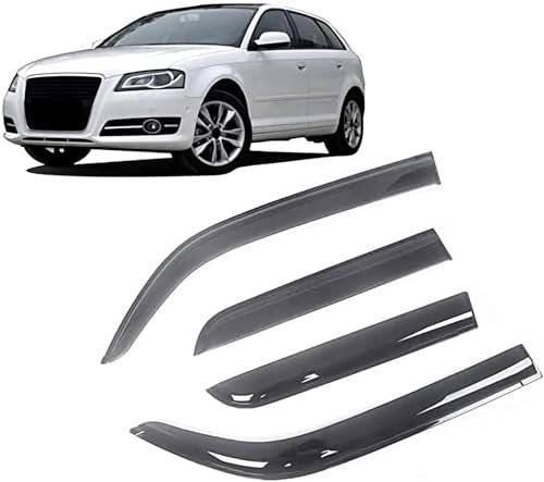HARLSO Auto-Komfort-Windabweiser für Audi A3 8P 2004-2012, einfache Montage des Regenabweisers Klebeabweiser Autozubehör