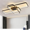 BAYHT LED Deckenlamp Dimmbar Deckenleuchte with Matter, 80W 9600LM, Kompatibel Mit HomeKit, Alexa, Google and IFTTT, Geometrisch Deckenbeleuchtung für Wohnzimmer, Schlafzimmer Schwarz (105H*60W)