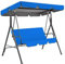 Cubierta Toldo para Columpio Impermeable, Fundas para Balancin Jardin Exterior, Cubierta Oxford 210D, para Asiento de Jardín de 2 o 3 plazas(Blue,195 * 125 * 15cm)