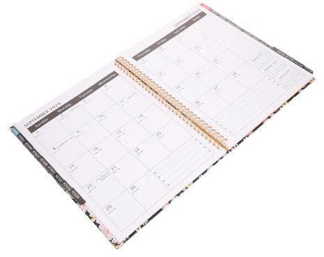 DOITOOL Monatsplaner Notizbuch Spiral Kalender Englisch Mit Tragbarem Tagesplaner Für Schüler Praktische Agenda Zur Terminorganisation Und To-do-listenführung