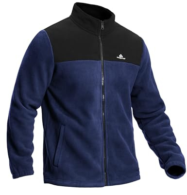 Pioneer Camp Veste polaire homme Veste d'hiver chaude, Respirante et Confortable Veste de survêtement à fermeture éclair complète, Veste demi-saison épaisse 400g Outdoor pour Randonnée, Loisirs