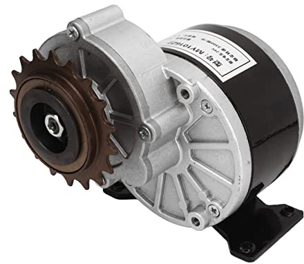 MechKit Getriebemotor 24V 250W, 3300RPM Hohe Torsion Reduktion Elektromotor Bürstenmotor mit 18 Zahn Kettenrad für Elektrofahrrad, Moped, Elektroroller, ATV