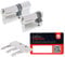 ABUS Schließzylinder Profilzylinder C73 N+G GS gleichschließend Lagerschließung inkl. 3 Schlüssel inkl. ToniTec CodeCard Größe 30/30mm