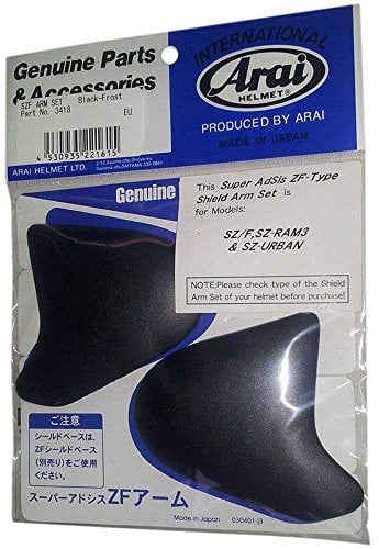 Kit fixation Arai SAJ Frost Black noir casques jet SZ-Ram 3 - Super AdSis ZF - SZ/F - SZ-Light - LRS - SZ-Ram-4 - Super AsSis ZR