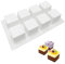 ZOOENIE 3D Silikon-Formen Geräte für die Kuchenverzierung, Mousse-Form, Backwaren, Desserts Form, Kuchenform, für das Cupcake Backen, Seife Backform, Gelee, Pudding, Schokolade (Magisches Quadrat)