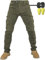 CBBI-WCCI Uomo Moto Biker Jeans Rinforzato Protezione Pantaloni Linning Includono Armature Motorcycle Pants (XXL= 36W / 32L, Verde)