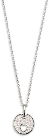 Xenox XS3539 Kette mit Anhänger Damen Herz Zirkonia Silber 45 cm