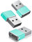Basesailor Adaptador USB a USB C 3-Pack,USB C Hembra a USB Macho Convertidor Cable Cargador Tipo A para iPhone 16 15 14 Pro MAX,Apple Watch 9,AirPods iPad Mini 6 7 Air 4,Galaxy S22 S23 S24 Ultra,A54