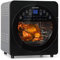 Klarstein AeroVital Easy Touch - Freidora aire, Freidora sin aceite con potencia 1700 W, Freidora de aire con capacidad 14 L, 16 programas, Termostato, Temporizador, Pantalla digital, Gris claro