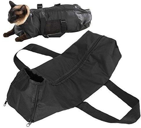 Zerodis Sac de Bain de toilettage pour Chat, Coupe-Ongles pour Chats, Nettoyage, toilettage, Lavage, Sacs de Douche, Sac de retenue pour Le Bain, Sac Anti-Rayures