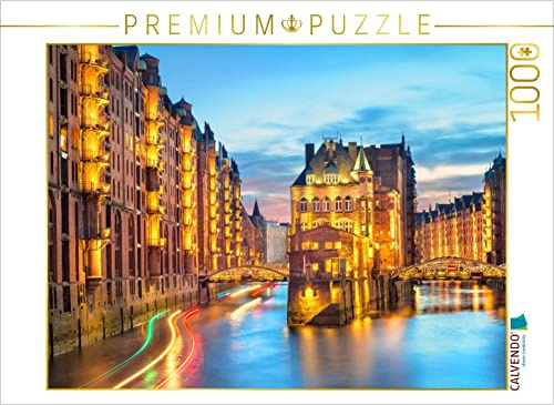 CALVENDO Puzzle Speicherstadt in Hamburg | 1000 Teile Lege-Größe 64 x 48 cm Foto-Puzzle für glückliche Stunden