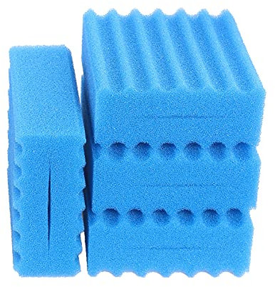INGVIEE 4 Stück Kompatibel Blau Grob Filterschwamm für Sunsun CBF-350 CBF-350B CBF-350C CBF-550 Teich Filter