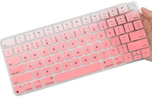 Tastaturabdeckung für Apple 2024/2023/2021 iMac All-in-One Desktop-Tastatur, iMac 24 Zoll mit M4/M3/M1 Chip mit Touch ID & Apple Magic Keyboard A2449 A2450 MK293LL/A MK2A3LL/A, Magic Keyboard 3