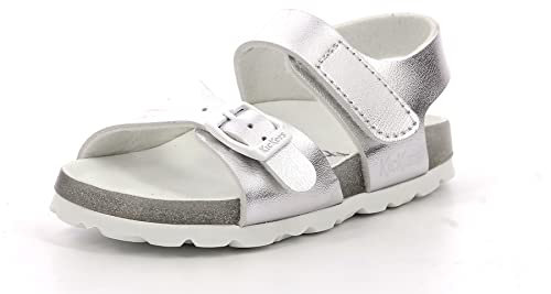 KICKERS Mixte Enfant Sunkro Sandales, Argent, 38 EU