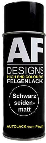 Alex Flittner Designs Vernice spray per cerchioni, colore nero opaco opaco