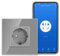 CNBINGO WLAN Schuko Socket Flush, Caqueteo inteligente de vidrio de 16 Amp compatible con Amazon Alexa (Echo, Echo Dot), Google Home, App Control, solo 2.4 GHz WiFi, 1 bandas de, Gris, 1 paquete