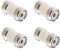 ECSiNG 4pcs UHF Female to UHF Female RF Coax Coaxial Adapter Coupler PL259 Barrel Connector for CB Ham Radio Antenna SWR Meter Cable Extention