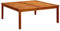 vidaXL Akazienholz Massiv Garten Couchtisch Gartentisch Beistelltisch Balkontisch Holztisch Teetisch Terrassentisch Gartenmöbel 110x110x45cm