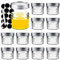 Mini Mason Jars,Mason Jars 4 oz With Lids, Small Glass Jars Ideal for Food Storage, Jam, Spice,Candle,Honey,Wedding Favors(12 PACK)