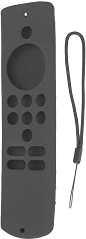 Silicone Remote Control Cover,Silicone Soft Anti Slip Remote Case with Lanyard,Shockproof Protective Remote Sleeve Protective Case for Fire TV Stick Lite (gray)