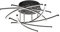 Fischer & Honsel|Deckenleuchte, Cross TW|sandschwarz matt|nickelfarben matt|D: 55,00 cm|Ausl. Decke: 18,50 cm|Fernbedienung|dimmbar|CCT Stufenlos|7x LED 4,5 Watt 2700/4000|4300 lm|EEG: F|21290