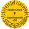 100 x VDE/Elektro-Check Prüfplaketten/Sicherheitsplaketten 30 mm Durchmesser mit untersch. Beschriftungen (100, Elektro-Check - Geprüft gemäß VDE)