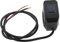 EMSea Interrupteur de Guidon de Moto 22mm 7/8 Pouces Commande de Phare de Guidon Interrupteur à Bouton-Poussoir Étanche 12V Interrupteur Marche/Arrêt avec Indicateur LED, Bleu