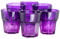 TREND FOR HOME 6 Bicchieri Viola 280 ml Vetro Colorato Bicchieri Colorati Cocktail Bicchieri Piccoli Vetro Bicchieri Vino Colorati Tumbler Bassi Set Bicchieri Bambini | Gigi Mysterious Twilight