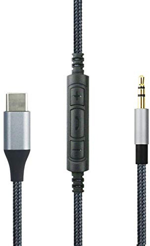 Type C to 2.5mm Audio cable for Bose 700, QC35, QC35ii, QC45, for JBL E45BT E55BT E65BTNC 750NC headphones, Remote Volume Control Mic for Samsung Google Pixel compatible with Huawei Android Phone