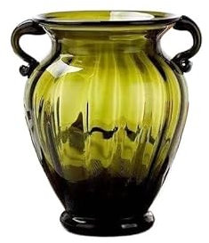 Nordic Griff Glasmalerei Vase Wohnzimmer Arbeitsplatte Dekoration Moderne Hydrokultur Blume Vase Hochzeit Dekoration Zubehör (Color : Q)