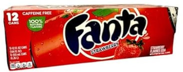 American Fanta - 12 latas de 0,335 litros (Strawberry EE.UU., 12 unidades)