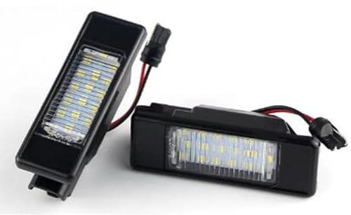 BAKUGO 2 Stück Kennzeichen Leuchte Für Nissan X-Trail T30 T31 Qashqai J10 J11 Primera P12 Pathfinder R51 Juke F15 Für Benz W639 W906