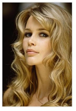 EYEZER Claudia Schiffer Hot Model Schauspielerin Star Poster Leinwand Poster Schlafzimmer Dekor Sport Landschaft Büro Zimmer Dekor Geschenk ungerahmt 30 x 45 cm