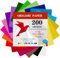 200 Blatt Origami Papier, 15 x 15cm, Doppelseitig, 20 Farben Faltpapier Bastelpapier Buntes Papier Quadratisch Kleine für Kinder, DIY, Schule, Kunst, Bastelprojekte, Kinder und Erwachsene (70 g/m²)